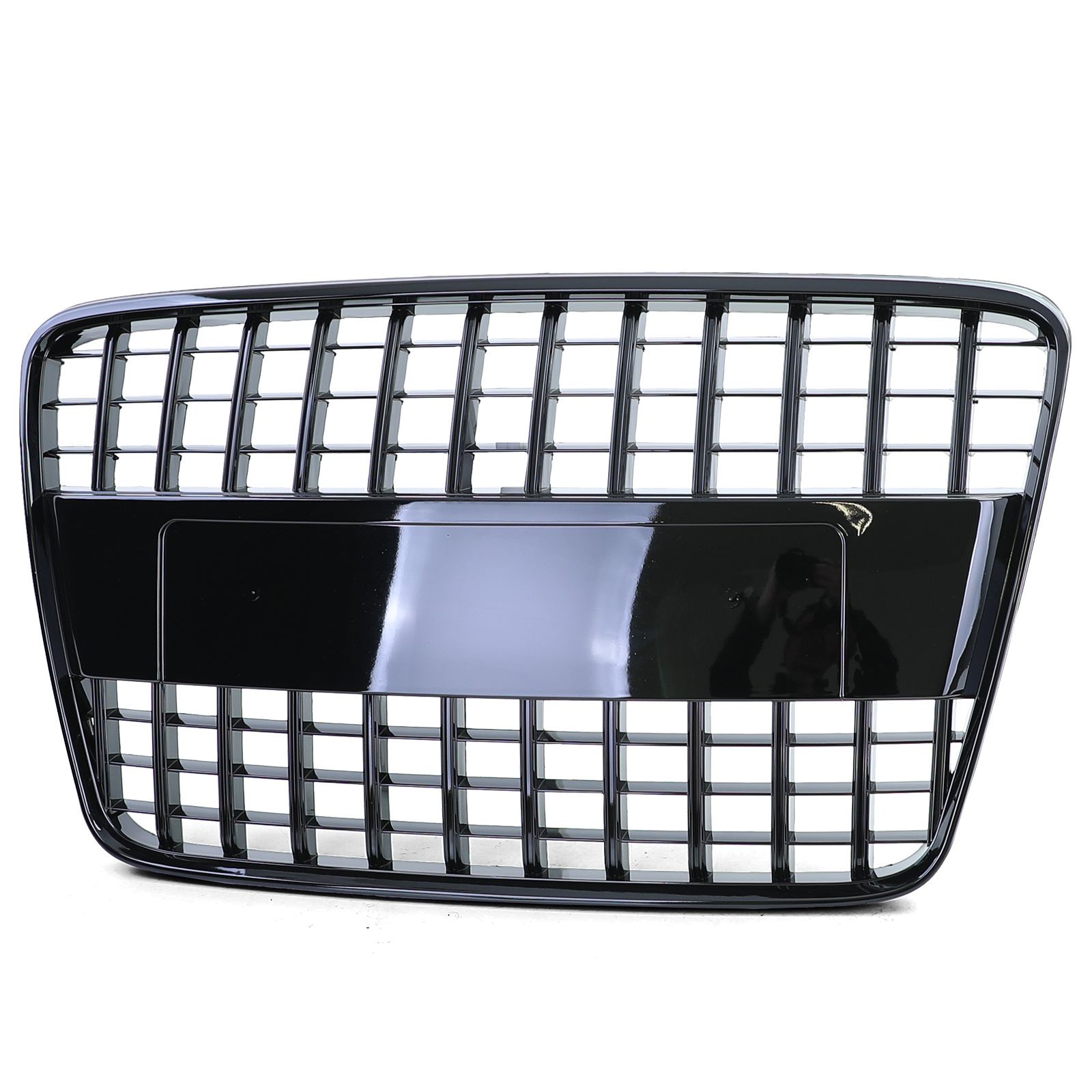 Grill auto - voor Audi Q7 4L / pre-facelift 2005-09 - glanzend zwart