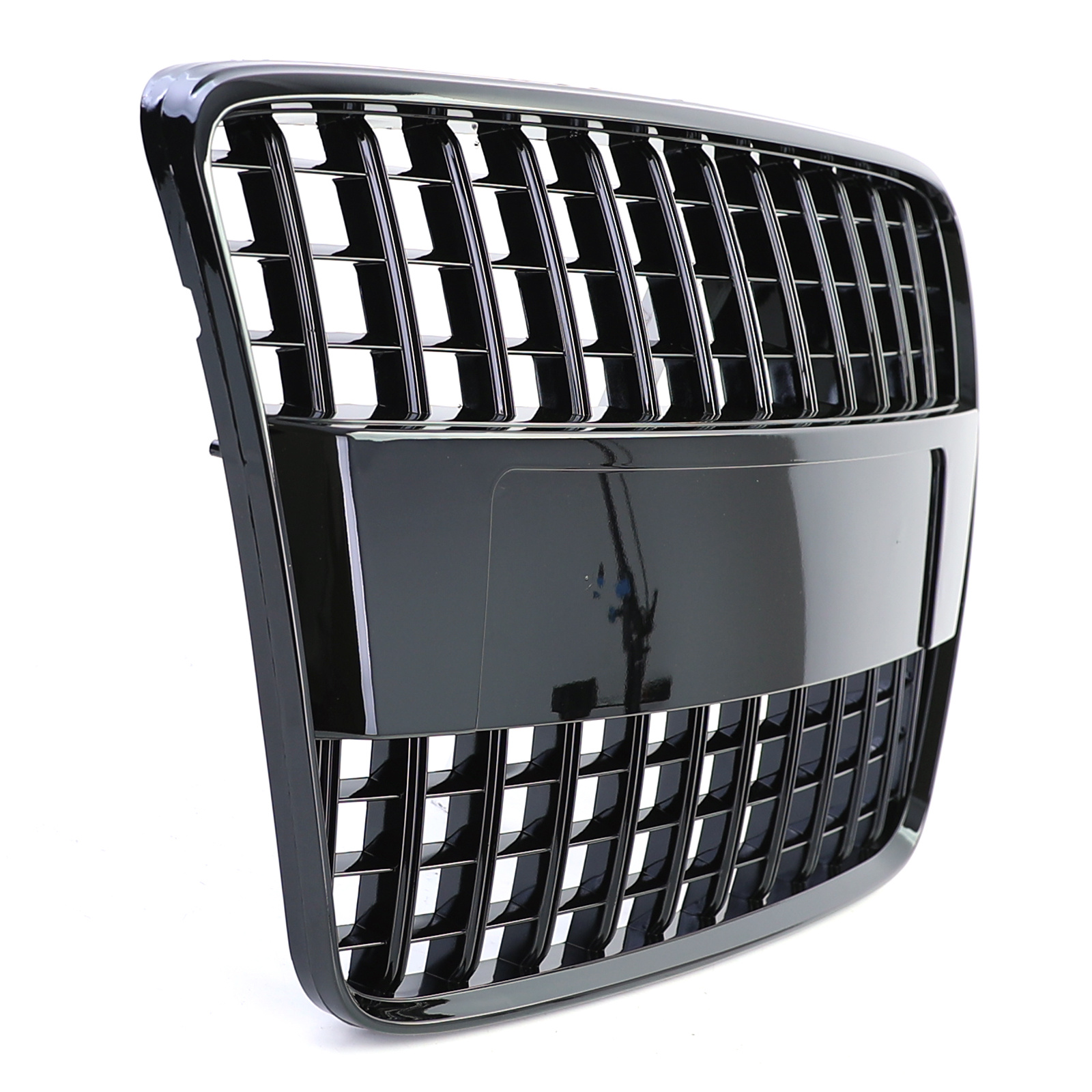 Grill auto - geschikt voor Audi Q7 4L / pre-facelift 2005-09 - glanzend zwart