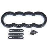 Grill auto - geschikt voor Audi Q7 4L / pre-facelift 2005-09 - glanzend zwart