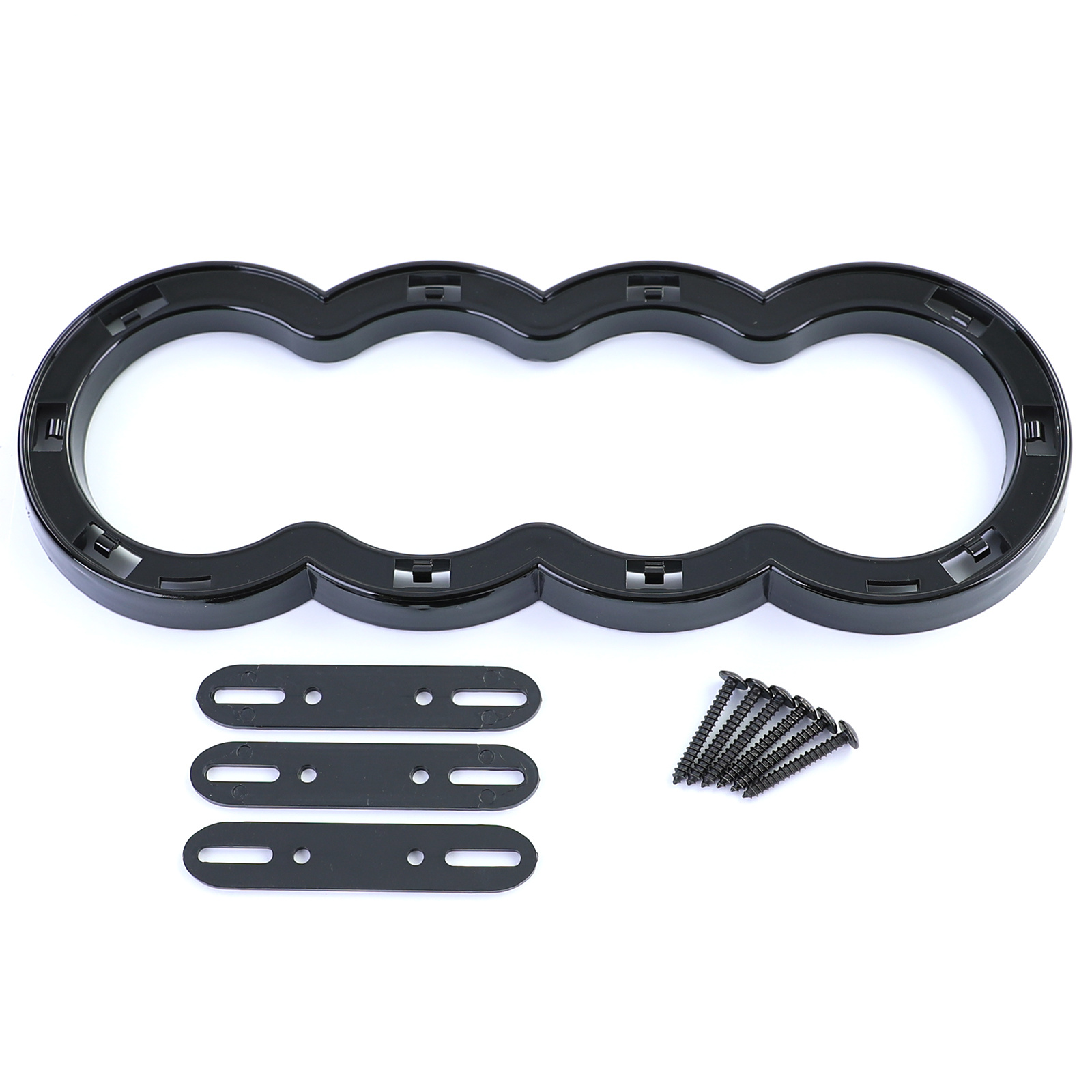 Grill auto - geschikt voor Audi Q7 4L / pre-facelift 2005-09 - glanzend zwart