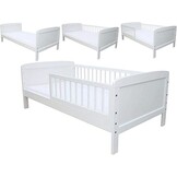 Kleuterbed - wit - 200x90cm - incl lattenbodem kinderbed