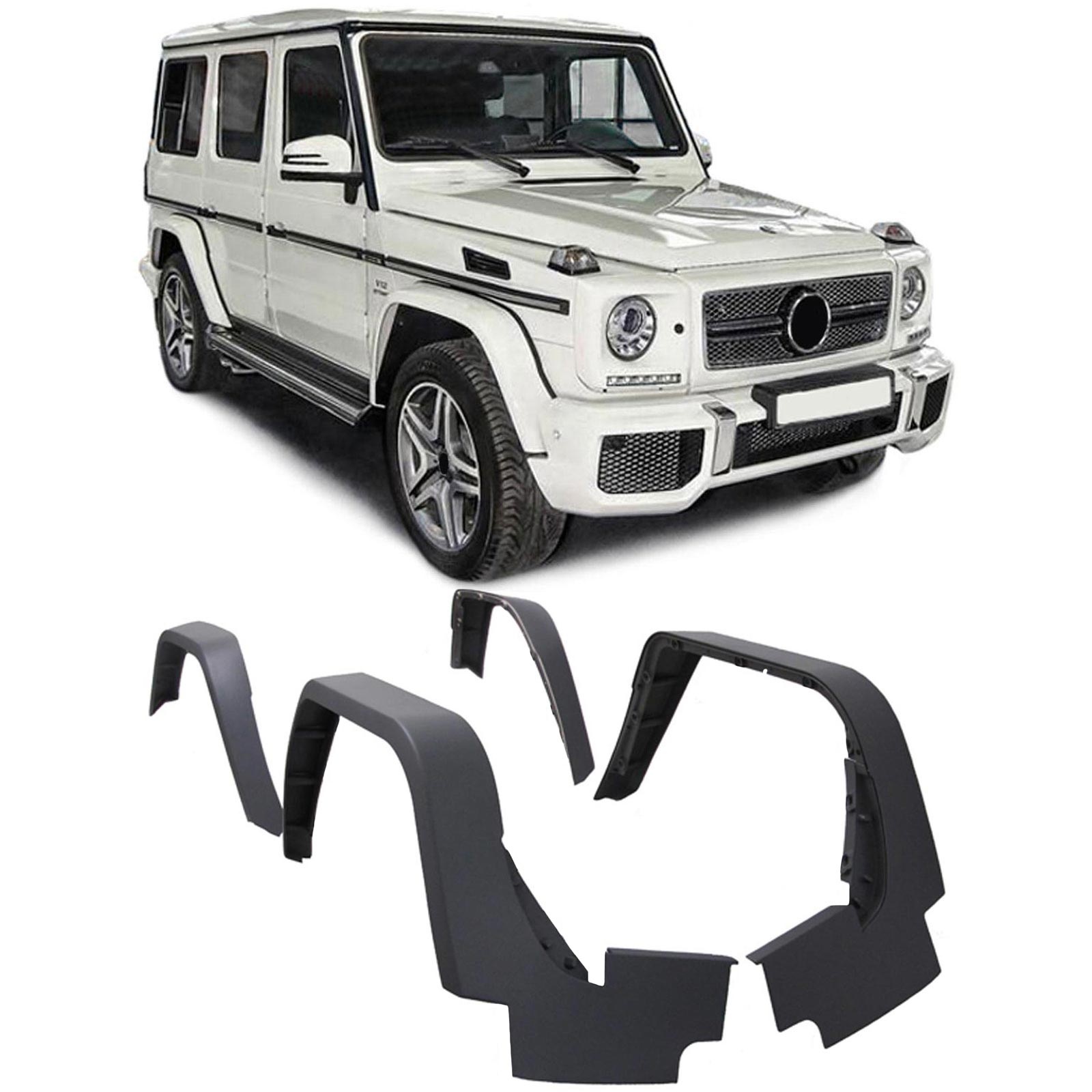 Spatbordverbreders - voor Mercedes G type W463 1990-2013