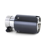 Uitlaatsierstuk - dubbel - voor BMW Serie E en F - carbon zwart