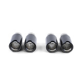 Uitlaatsierstuk - dubbel - geschikt voor BMW Serie E en F - carbon zwart