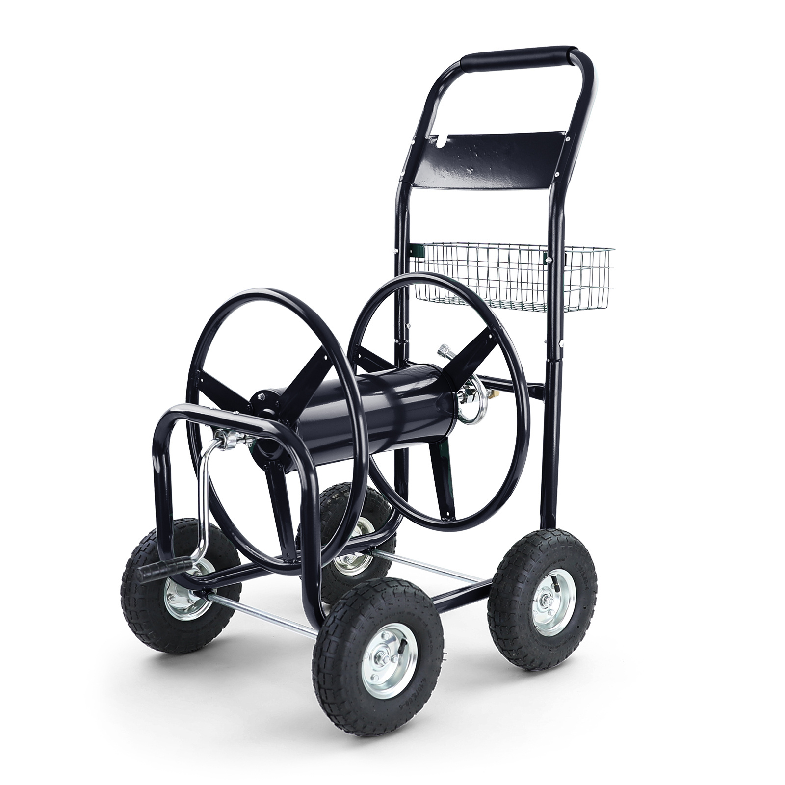 Slangenwagen - met handslinger - 113x63x95 cm - zwart