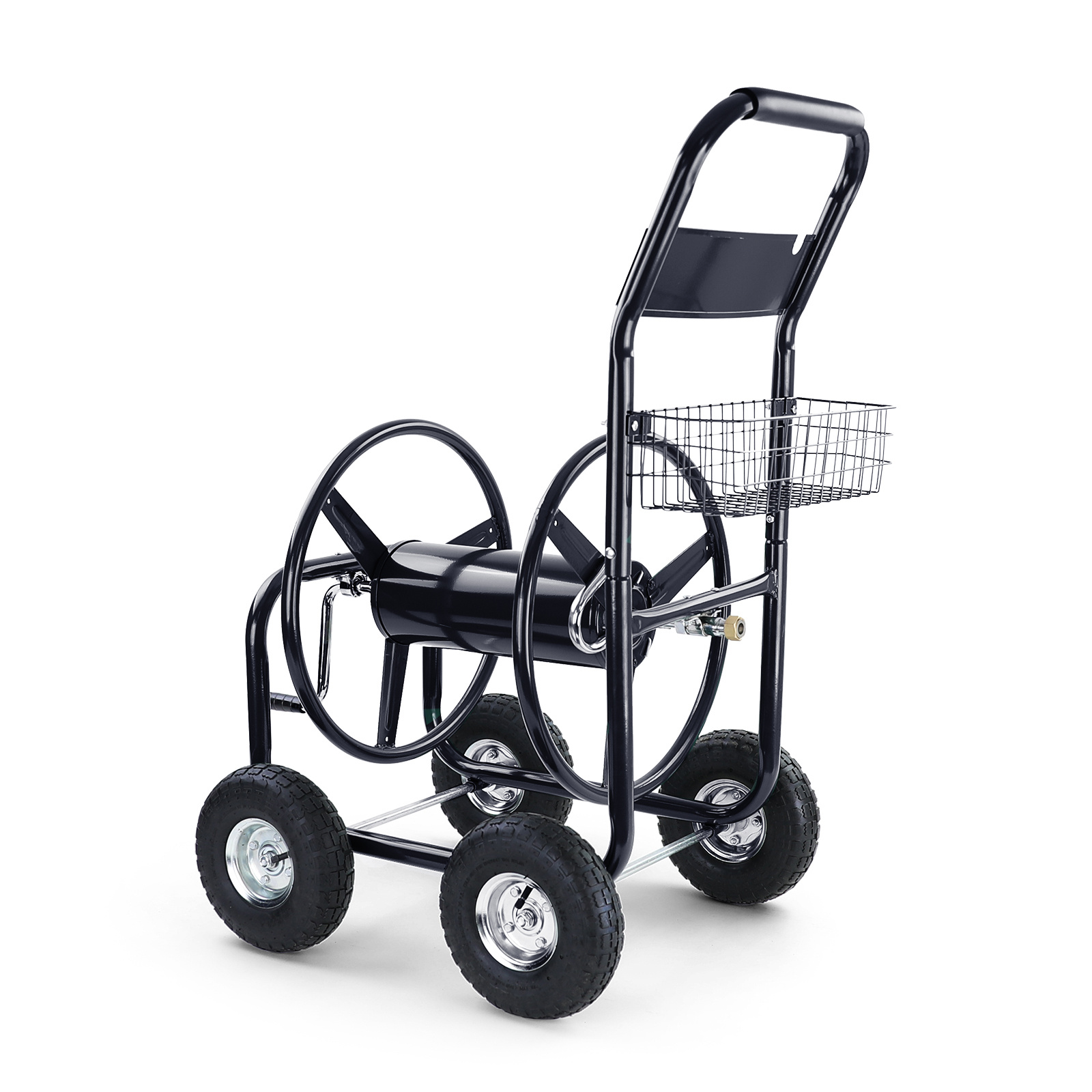 Slangenwagen - met handslinger - 113x63x95 cm - zwart