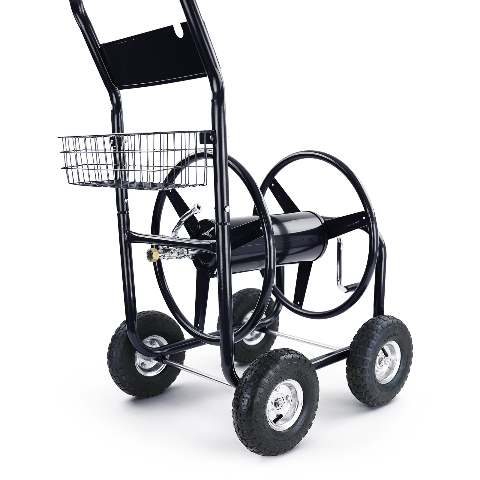 Slangenwagen - met handslinger - 113x63x95 cm - zwart