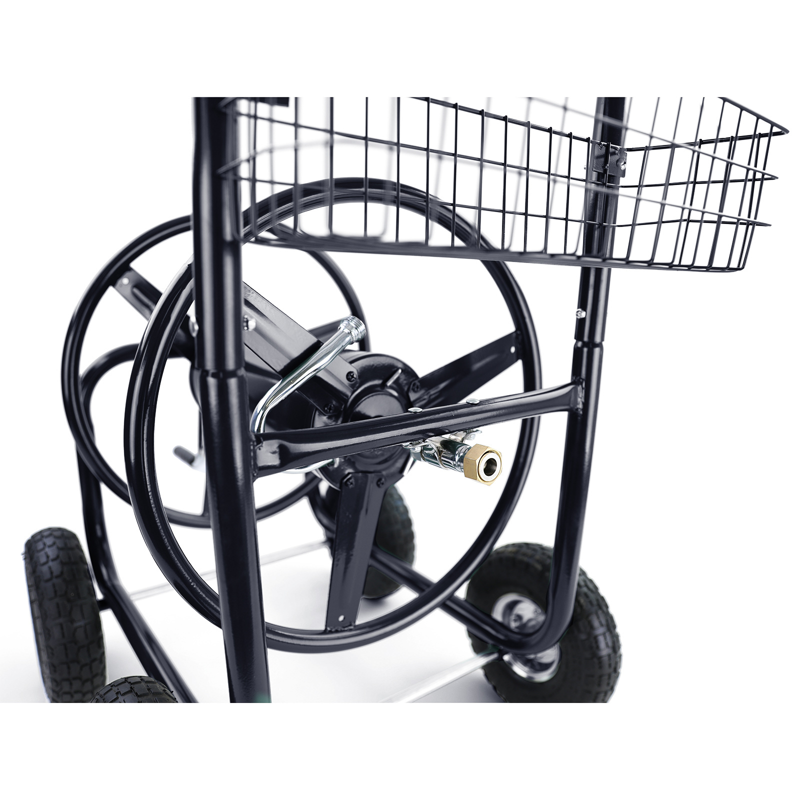Slangenwagen - met handslinger - 113x63x95 cm - zwart