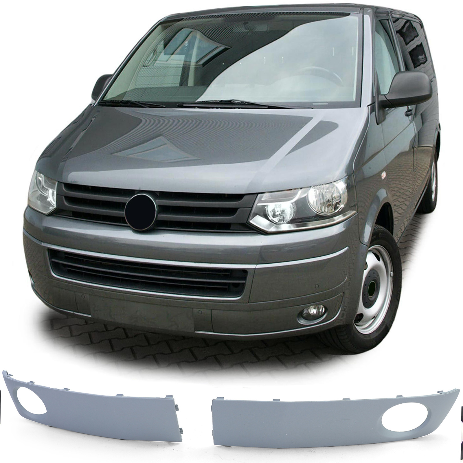 Mistlamp omlijsting - voor VW Bus Transporter T5 2009-2015 - links rechts
