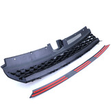 Grill auto - voor VW Golf 7 5G 2012-17 - glanzend zwart