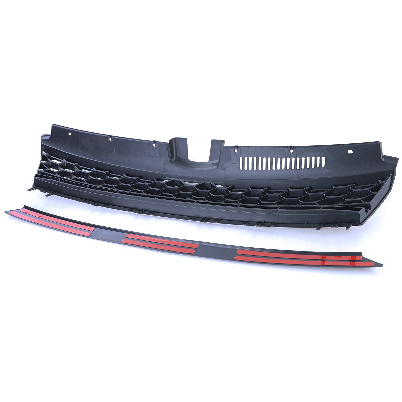Grill auto - voor VW Golf 7 5G 2012-17 - glanzend zwart