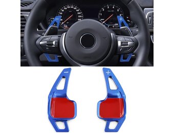 Schakelpeddels - voor BMW 3 F30 Sedan F31Touring F34 / 4er F32 Coupé F33 Cabrio F36 Gran Coupé - blauw