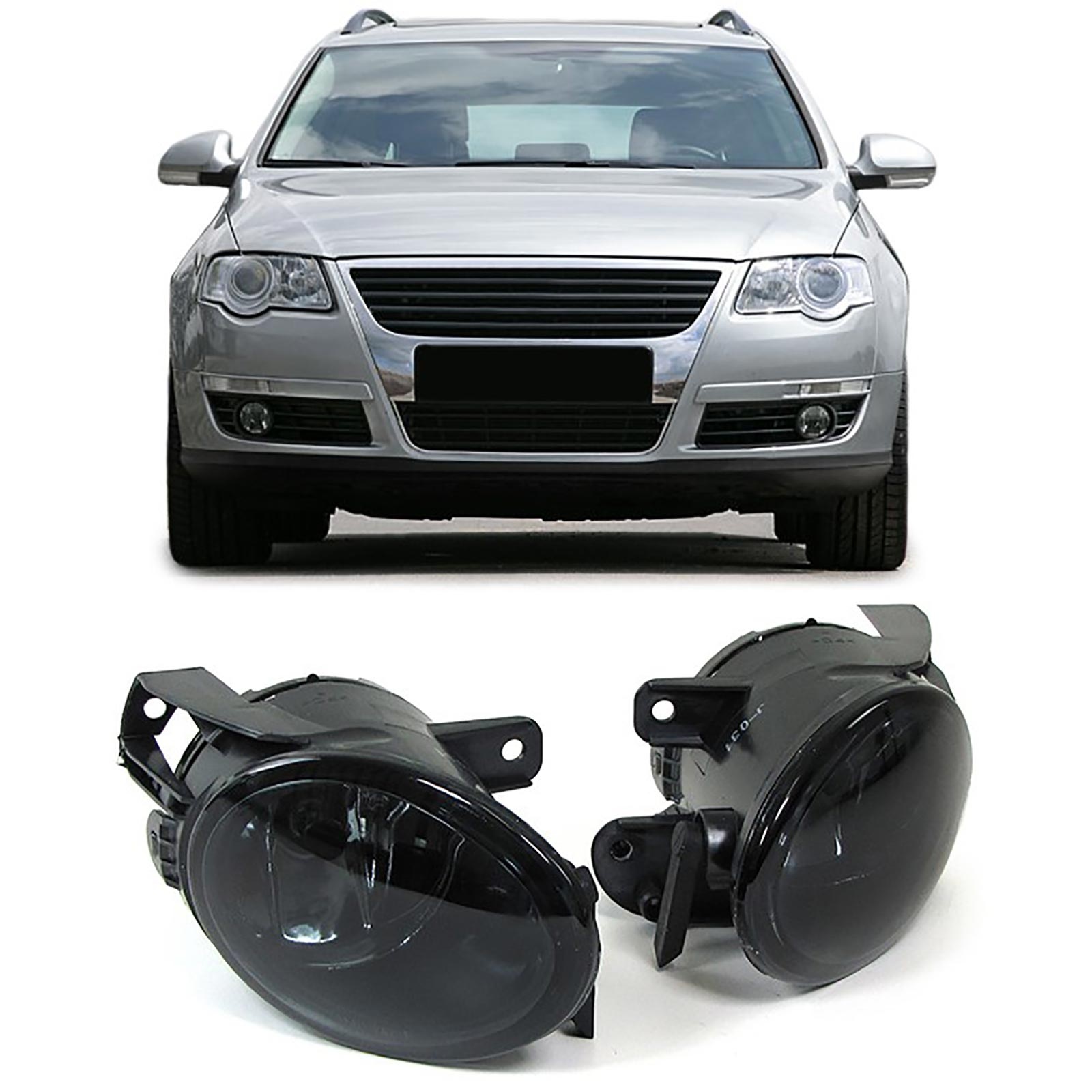 Mistlampen - voor VW Passat sedan Variant B6 3C / 3C2/3C5 2005-10 - zwart