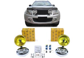 Koplampen - universeel - Hella Comet 500 - Ø 165 mm - geel