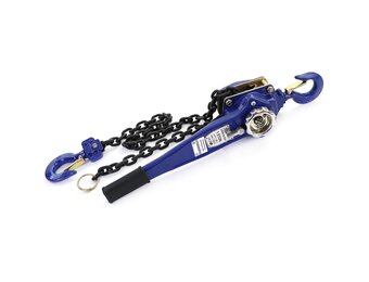 Takel - kettingtakel - 500x130x180 mm - blauw - hefhoogte 1,5 m