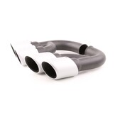 Uitlaatsierstuk - dubbel - voor Porsche Cayenne 92A 3.0 Diesel 2010-14 - RVS