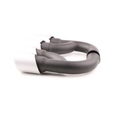 Uitlaatsierstuk - dubbel - geschikt voor Porsche Cayenne 92A 3.0 Diesel 2010-14 - RVS