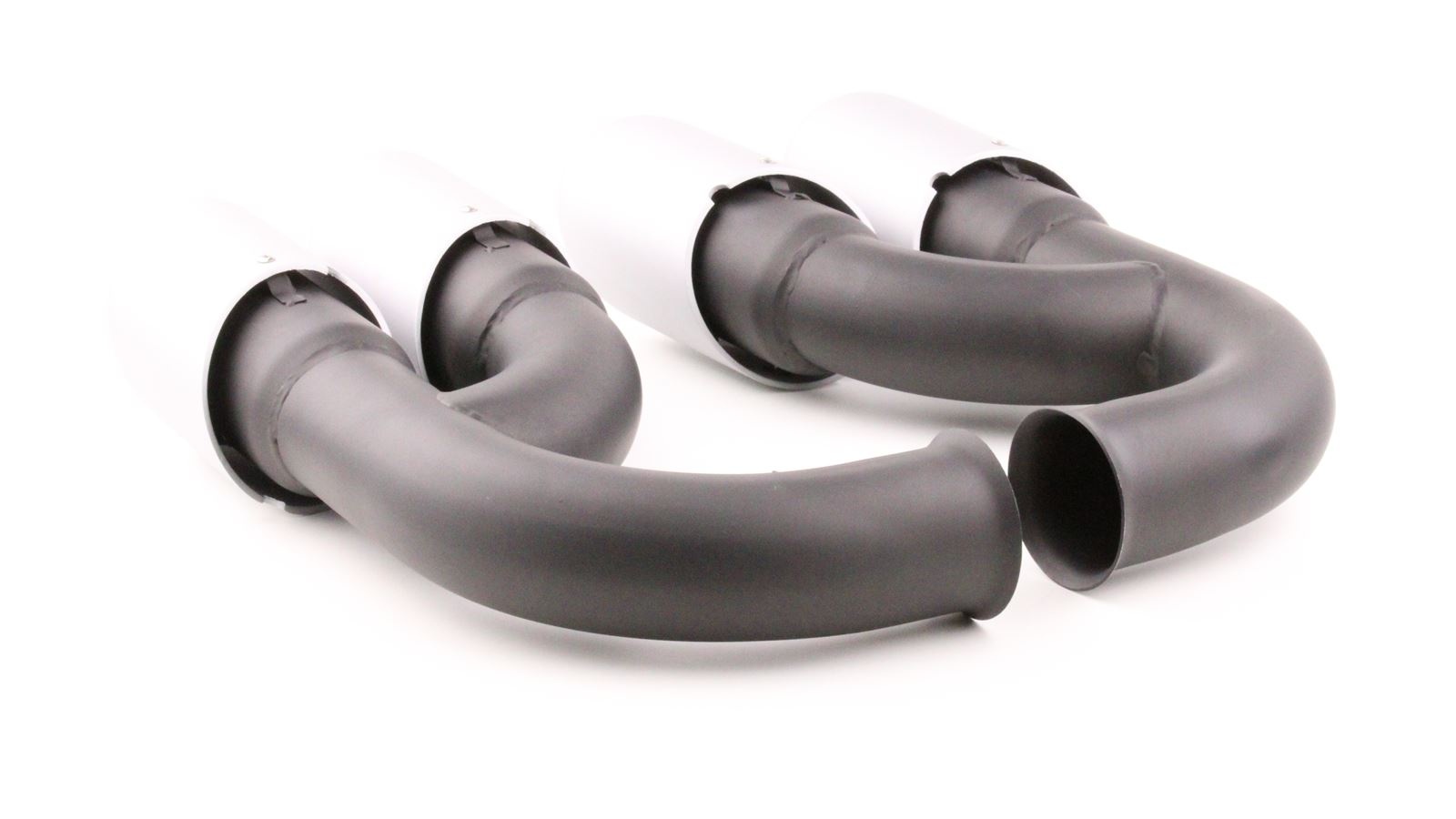 Uitlaatsierstuk - dubbel - geschikt voor Porsche Cayenne 92A 3.0 Diesel 2010-14 - RVS