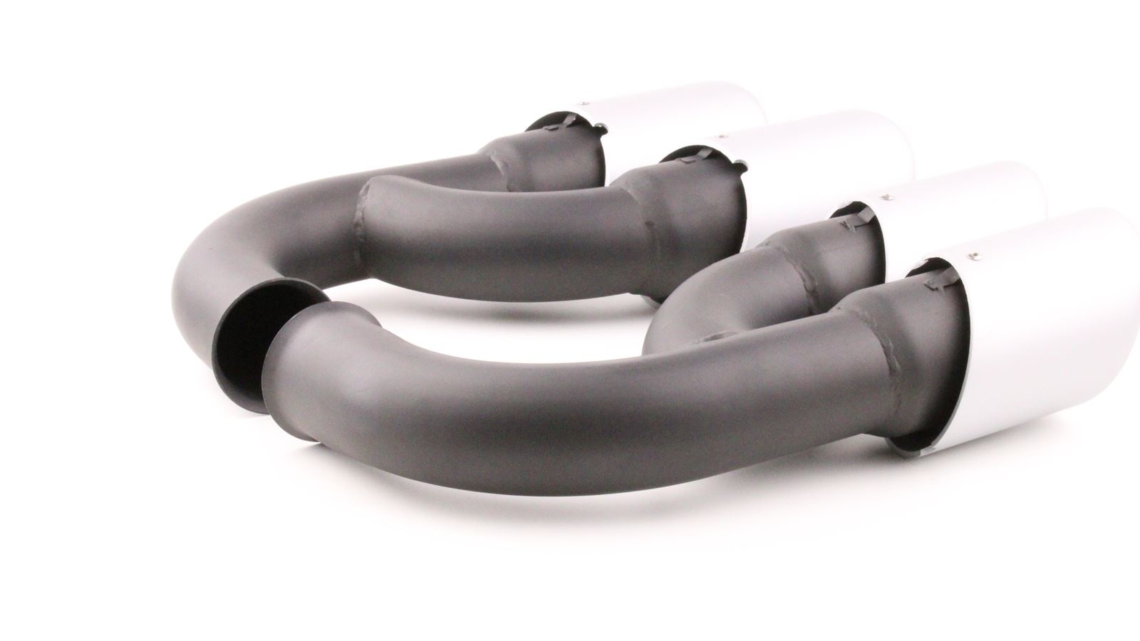 Uitlaatsierstuk - dubbel - geschikt voor Porsche Cayenne 92A 3.0 Diesel 2010-14 - RVS