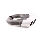 Uitlaatsierstuk - dubbel - voor Porsche Cayenne 92A 3.0 Diesel 2010-14 - RVS