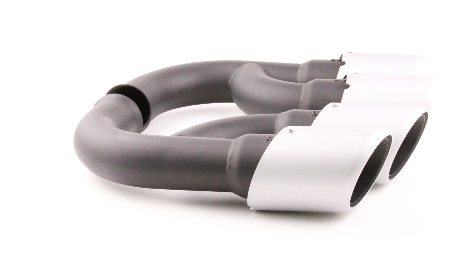 Uitlaatsierstuk - dubbel - geschikt voor Porsche Cayenne 92A 3.0 Diesel 2010-14 - RVS