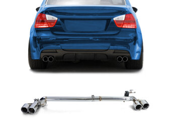 Uitlaatpijp - voor BMW 3er E90 Sedan E91 Touring 323i 325i 328i 330i 325d 330d 2005-12 - RVS