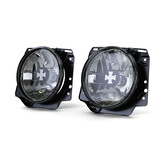 Koplampen - voor VW Golf 2 1983-1991 - gerookt zwart