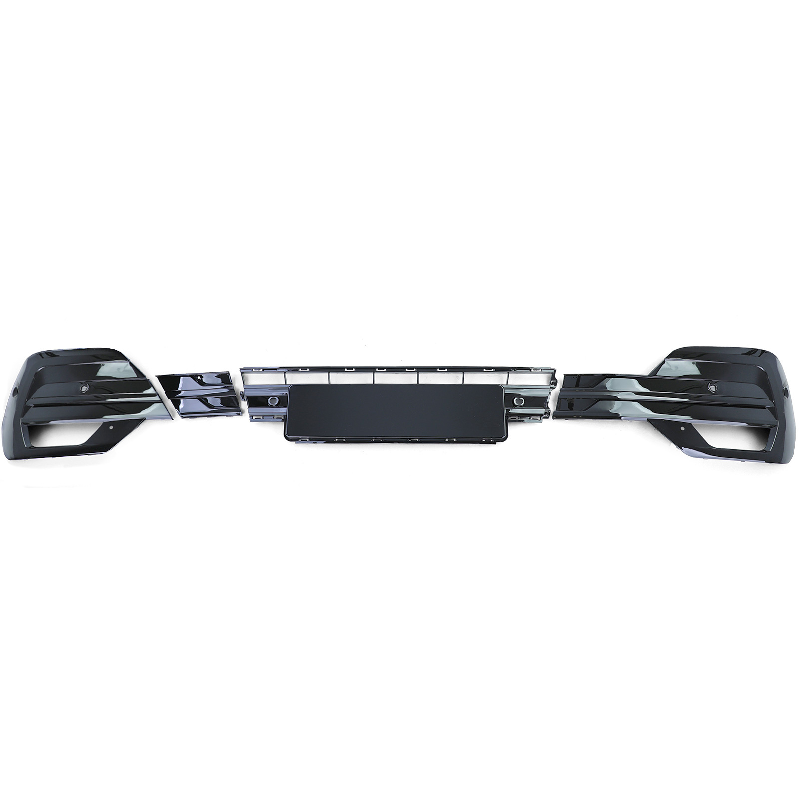 Mistlamp omlijsting - voor VW Bus T6.1 Bus / Transporter vanaf 2019 - glanzend zwart