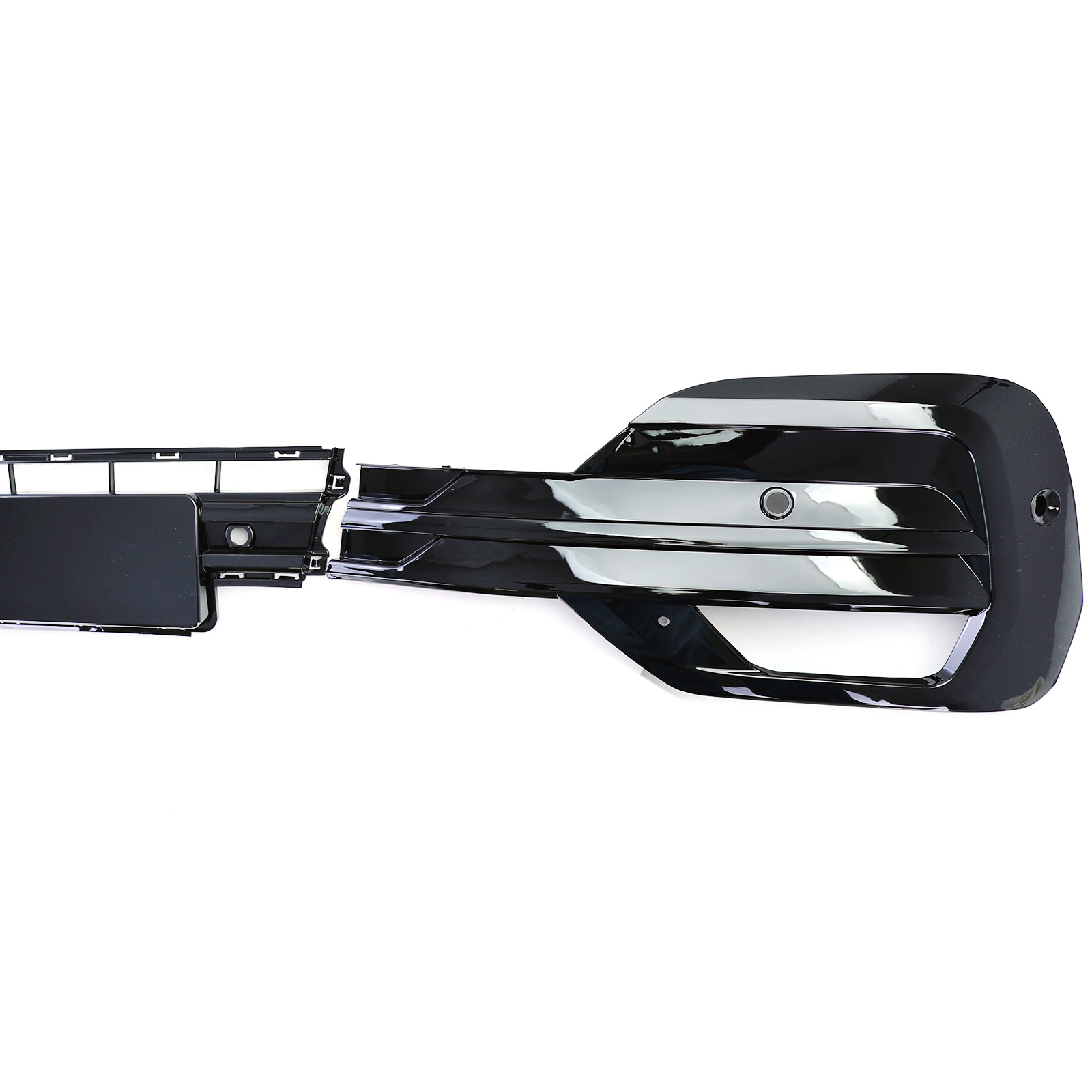 Mistlamp omlijsting - voor VW Bus T6.1 Bus / Transporter vanaf 2019 - glanzend zwart