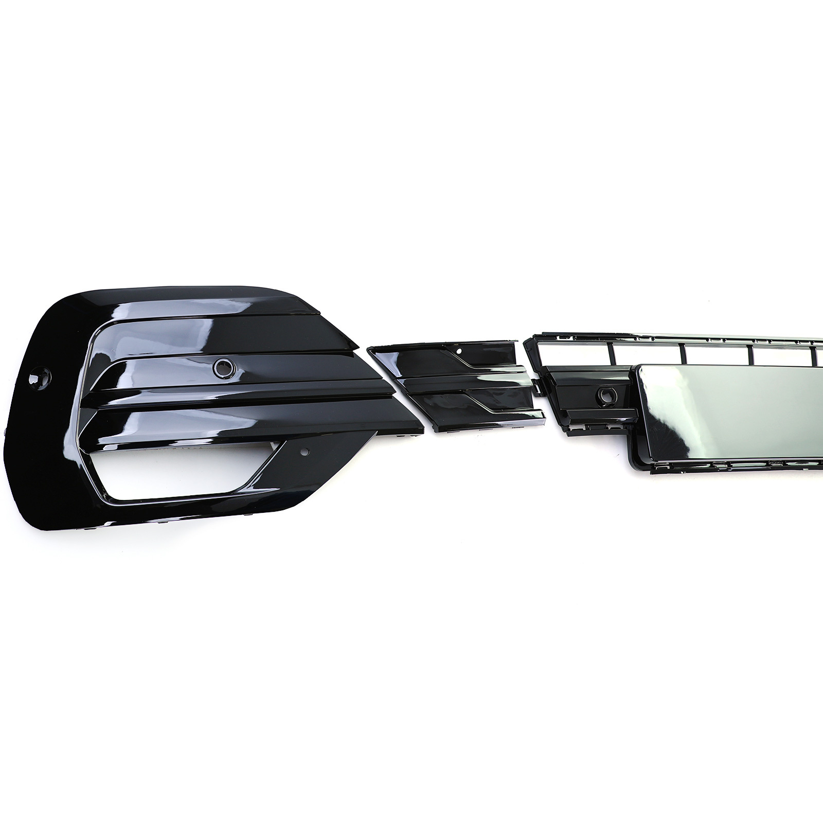Mistlamp omlijsting - voor VW Bus T6.1 Bus / Transporter vanaf 2019 - glanzend zwart