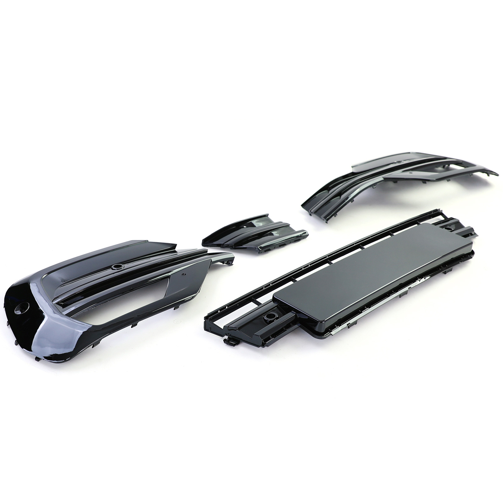 Mistlamp omlijsting - voor VW Bus T6.1 Bus / Transporter vanaf 2019 - glanzend zwart