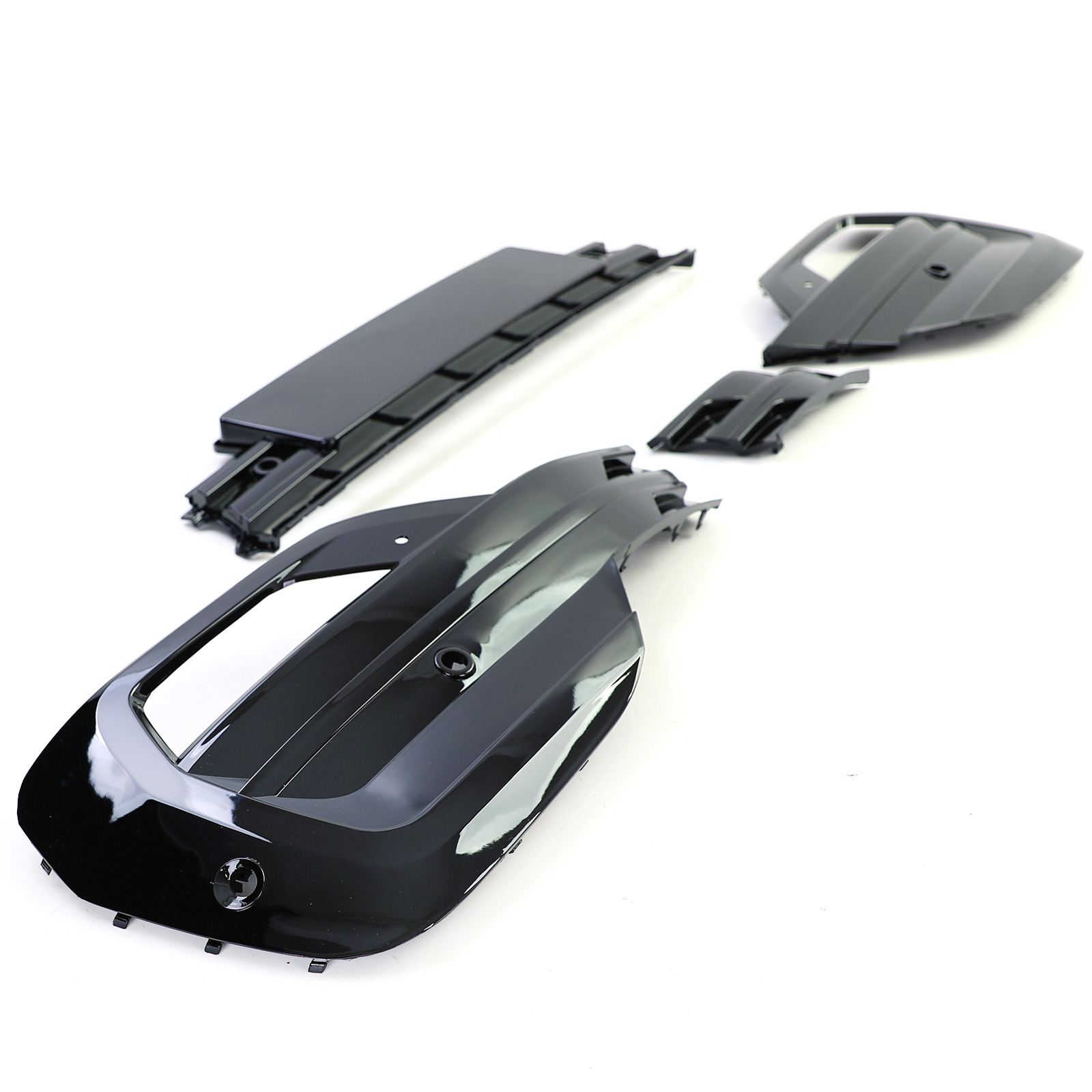 Mistlamp omlijsting - voor VW Bus T6.1 Bus / Transporter vanaf 2019 - glanzend zwart