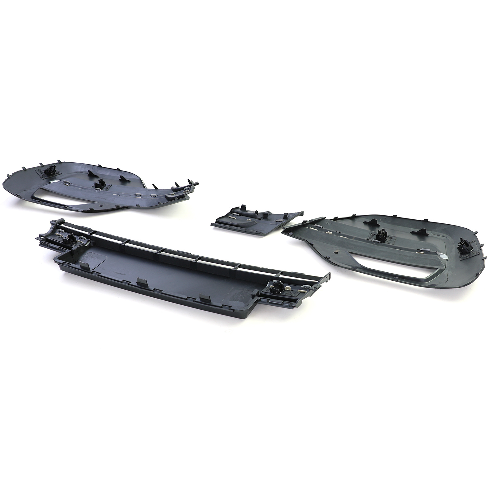 Mistlamp omlijsting - voor VW Bus T6.1 Bus / Transporter vanaf 2019 - glanzend zwart