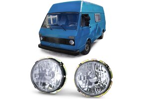 Koplampen geschikt voor VW LT 28 35 40 45 1975-1985 - chroom