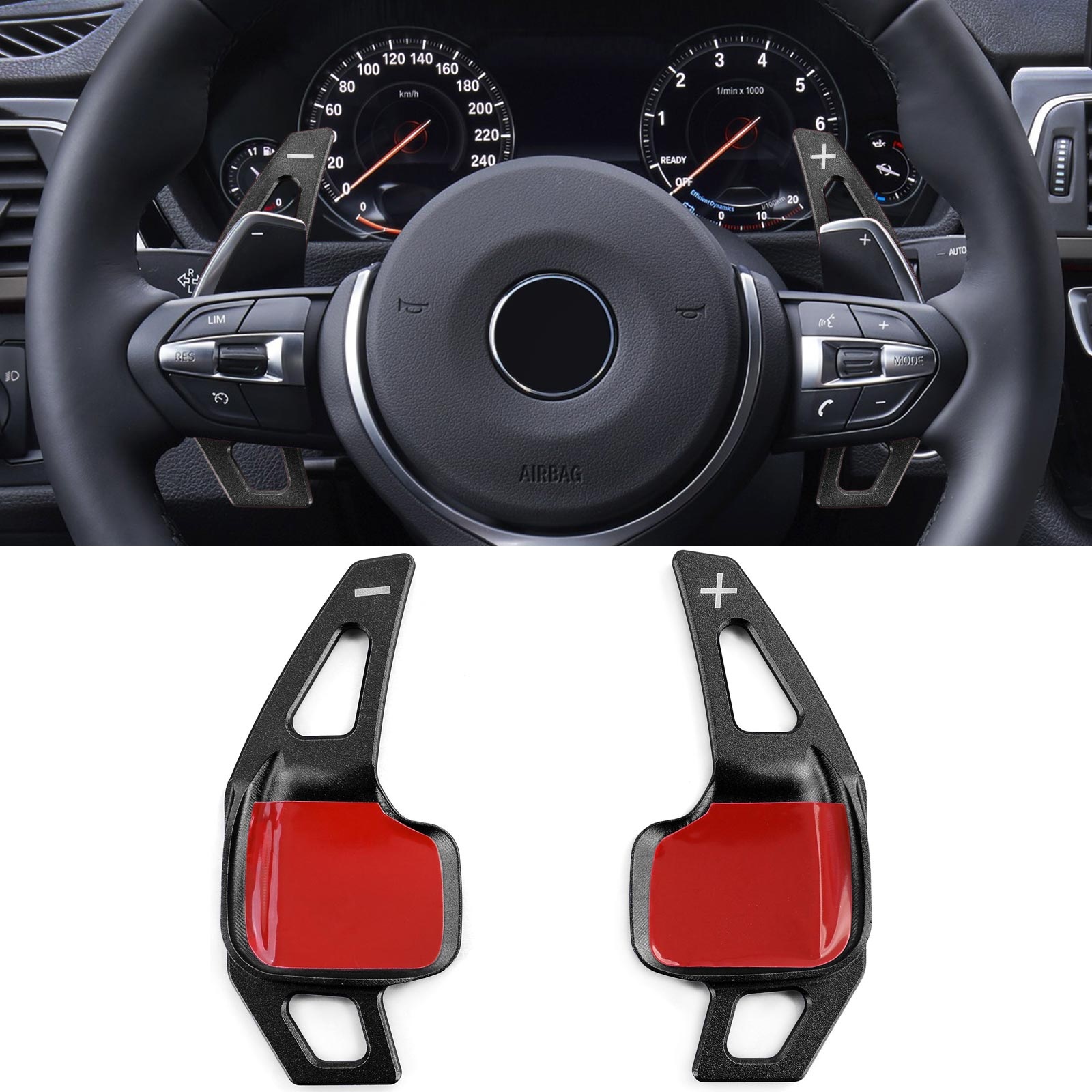 Schakelpeddels - voor BMW X1 F48 X4 F26 X5 F15 X6 F16 - zwart