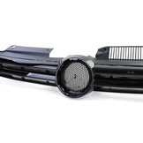 Grill auto - voor VW Golf 6 en GTI / sedan / variant / cabrio 2008-13 - glanzend zwart