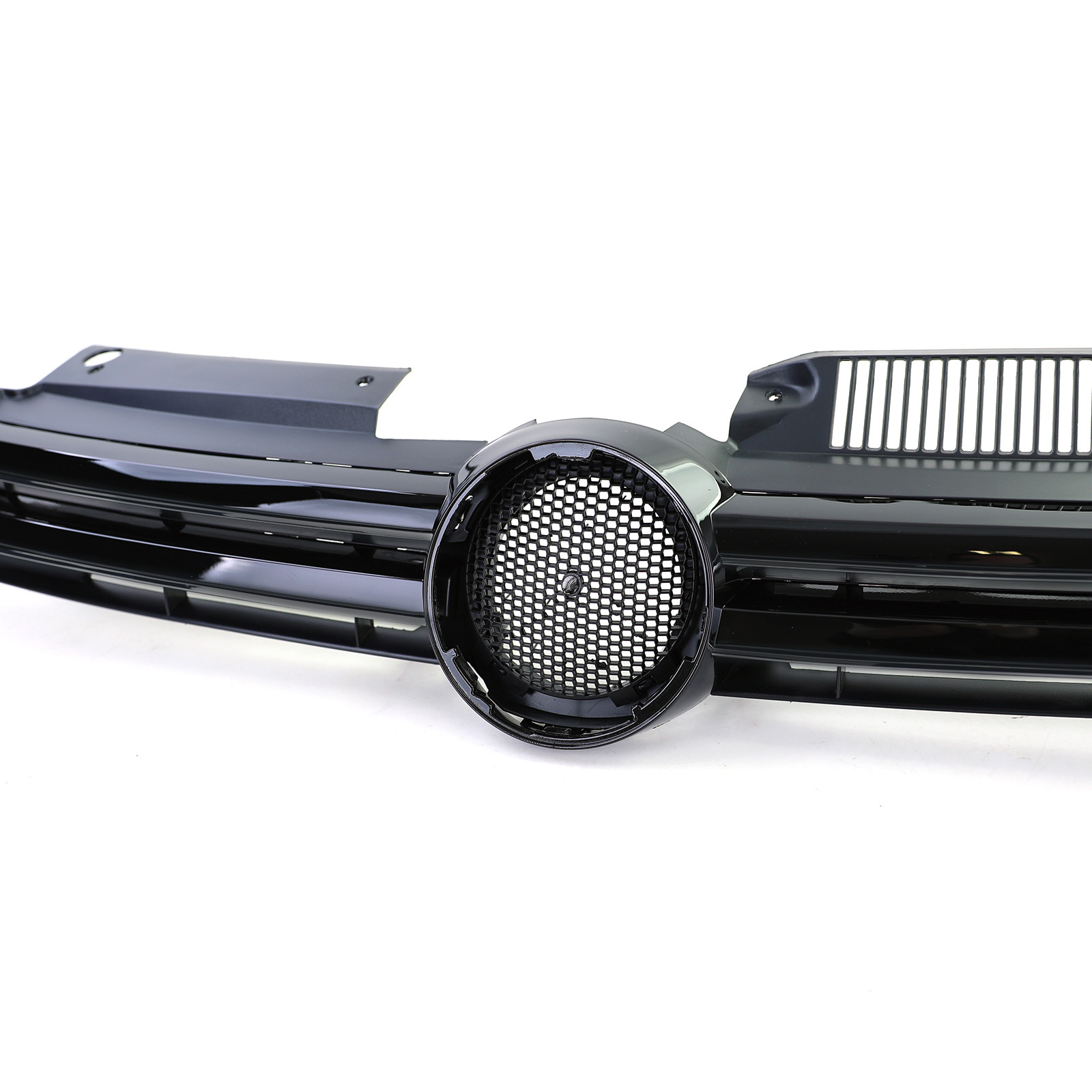 Grill auto - geschikt voor VW Golf 6 en GTI / sedan / variant / cabrio 2008-13 - glanzend zwart