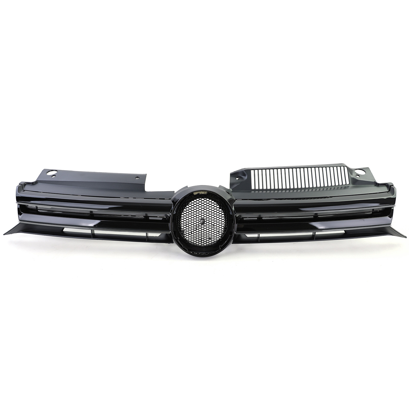 Grill auto - geschikt voor VW Golf 6 en GTI / sedan / variant / cabrio 2008-13 - glanzend zwart