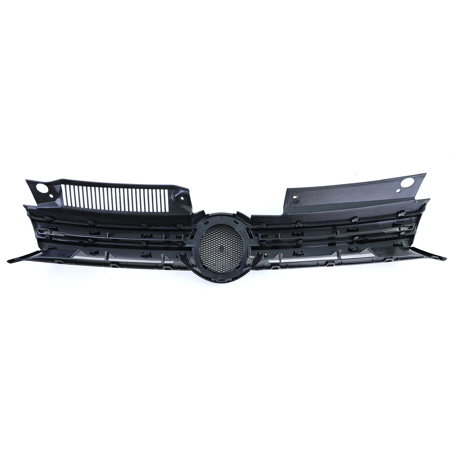 Grill auto - voor VW Golf 6 en GTI / sedan / variant / cabrio 2008-13 - glanzend zwart