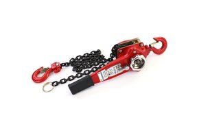 Takel - kettingtakel - 360x120x155 mm - rood - hefhoogte 1,5 m