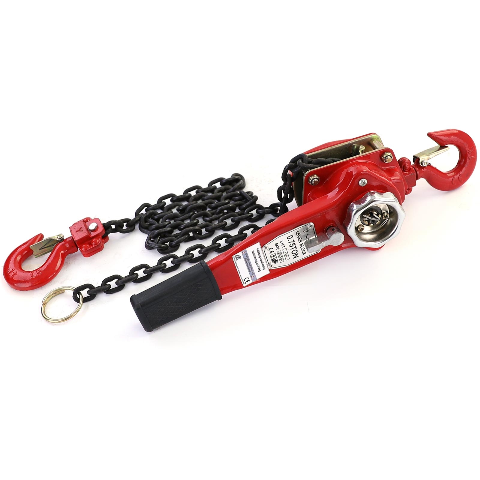 Takel - kettingtakel - 360x120x155 mm - rood - hefhoogte 1,5 m