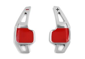 Schakelpeddels - voor BMW 5-serie F10 Sedan F11 Touring F07 GT / 6-serie F06 Gran Coupe F12 Coupé F13 Cabrio / 7-serie F01 - zilver