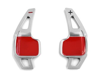 Schakelpeddels - voor BMW 5-serie F10 Sedan F11 Touring F07 GT / 6-serie F06 Gran Coupe F12 Coupé F13 Cabrio / 7-serie F01 - zilver