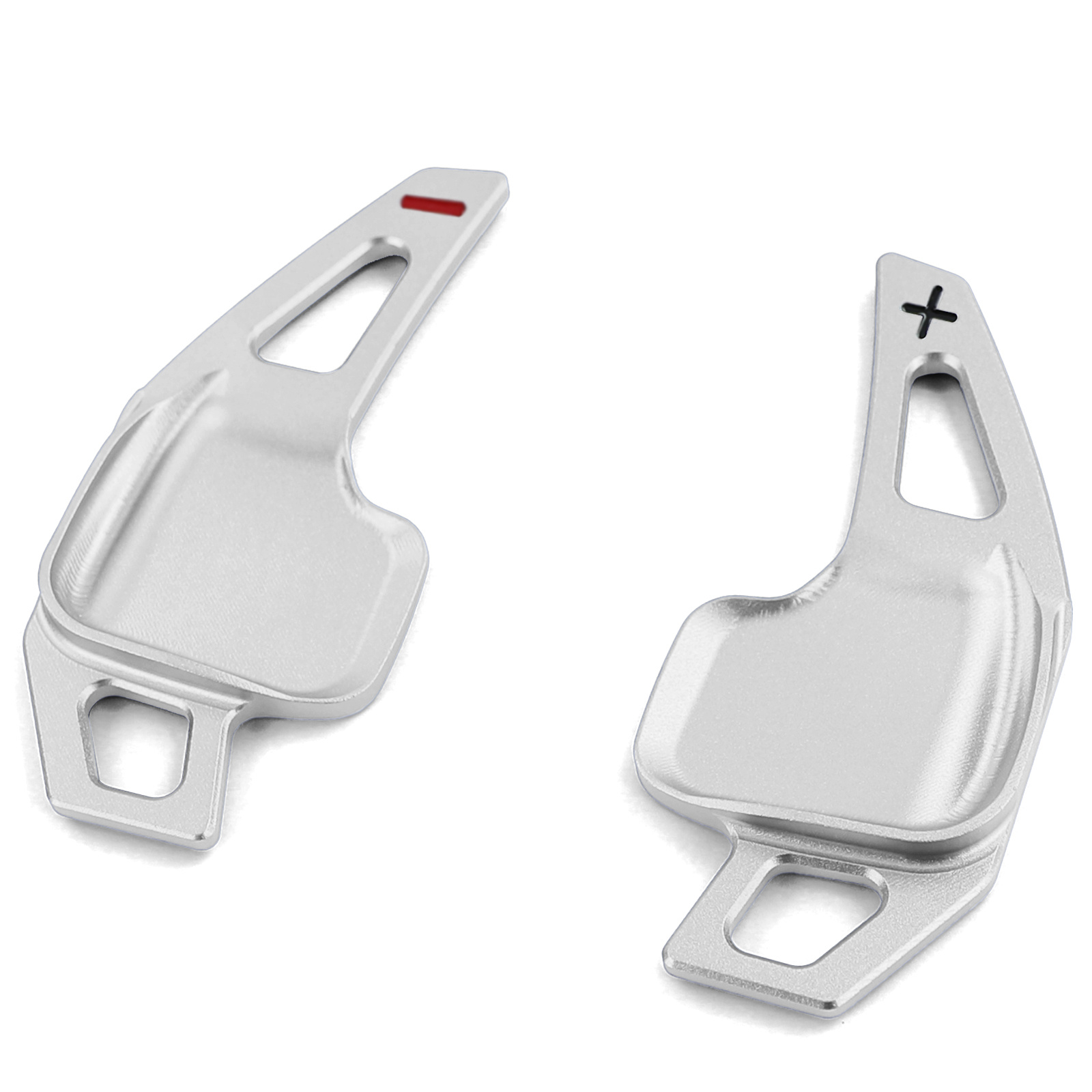 Schakelpeddels geschikt voor BMW 5-serie F10 Sedan F11 Touring F07 GT / 6-serie F06 Gran Coupe F12 Coupé F13 Cabrio / 7-serie F01 - zilver