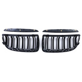 Grill geschikt voor BMW 3 serie E90 E91 / Sedan / Touring 2005-08 - mat zwart