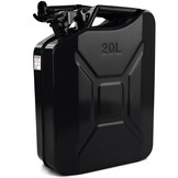 Jerrycan - 20 liter - benzine - 460x360x180 mm - zwart