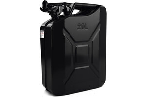 Jerrycan - 20 liter - benzine - 460x360x180 mm - zwart