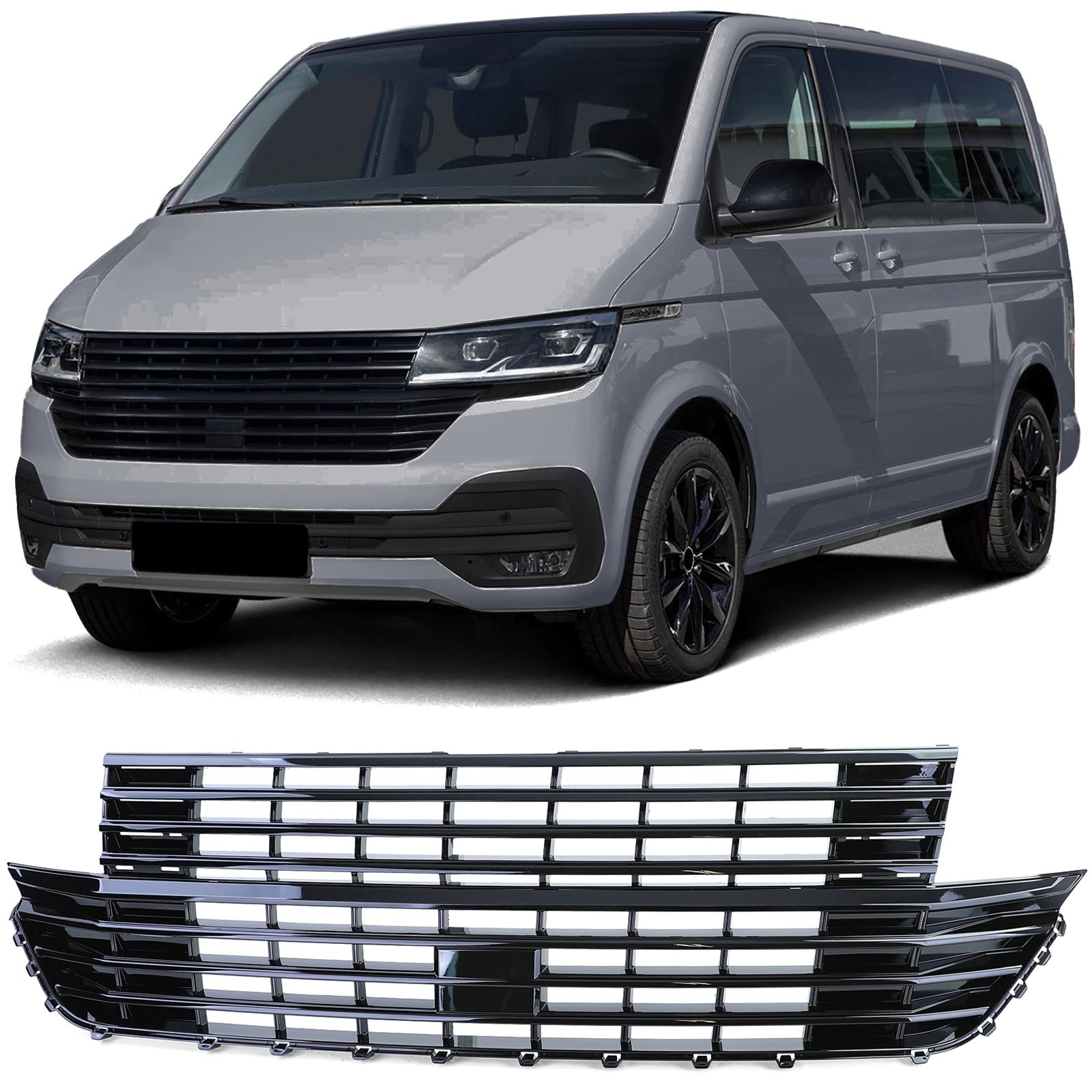 Grill auto - voor VW T6.1 bus / transporter / multivan / caravelle / flatbed vanaf 2019