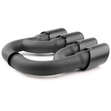 Uitlaatsierstuk - dubbel - geschikt voor Porsche Cayenne II 92A 3.0 Diesel 2010-14 - RVS