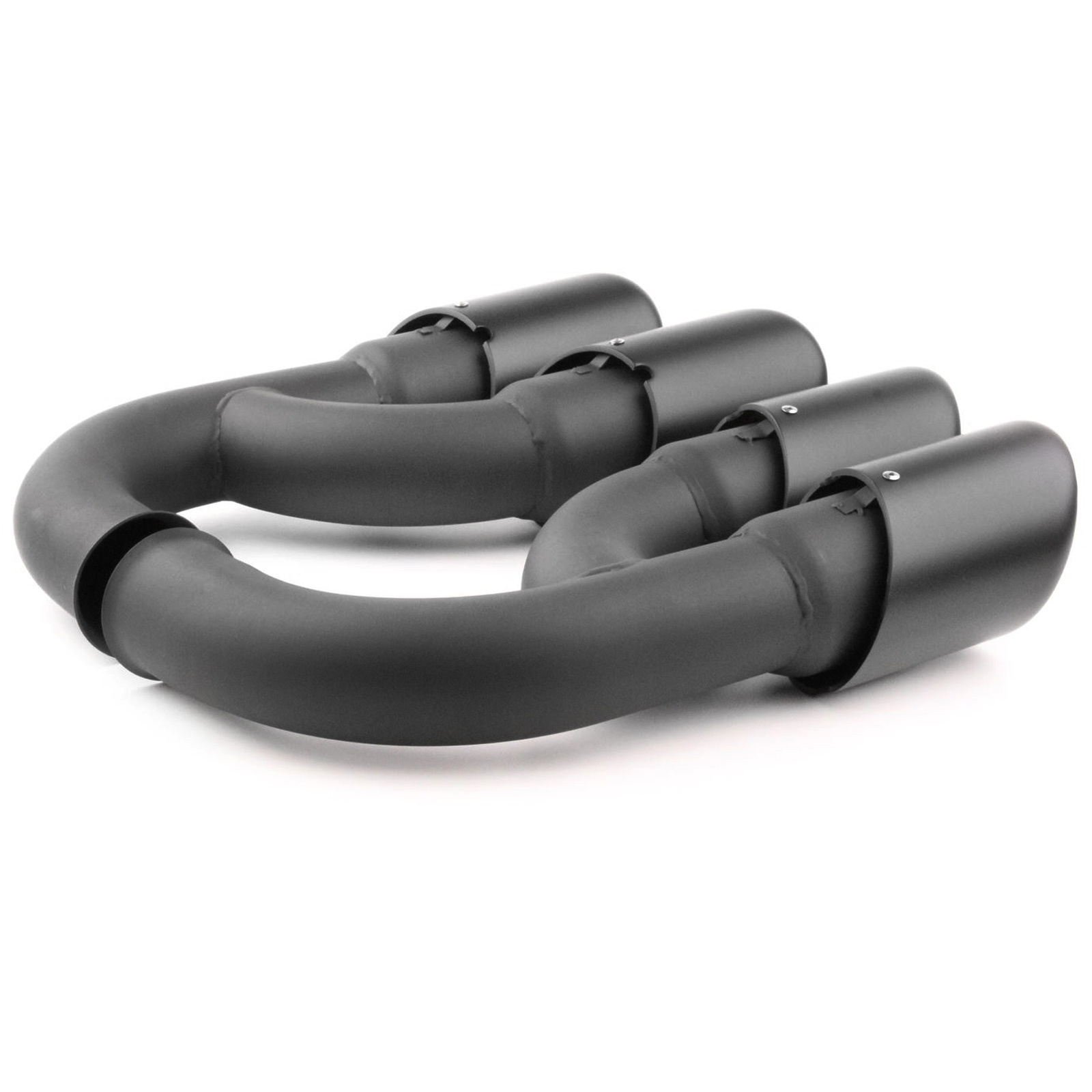 Uitlaatsierstuk - dubbel - geschikt voor Porsche Cayenne II 92A 3.0 Diesel 2010-14 - RVS